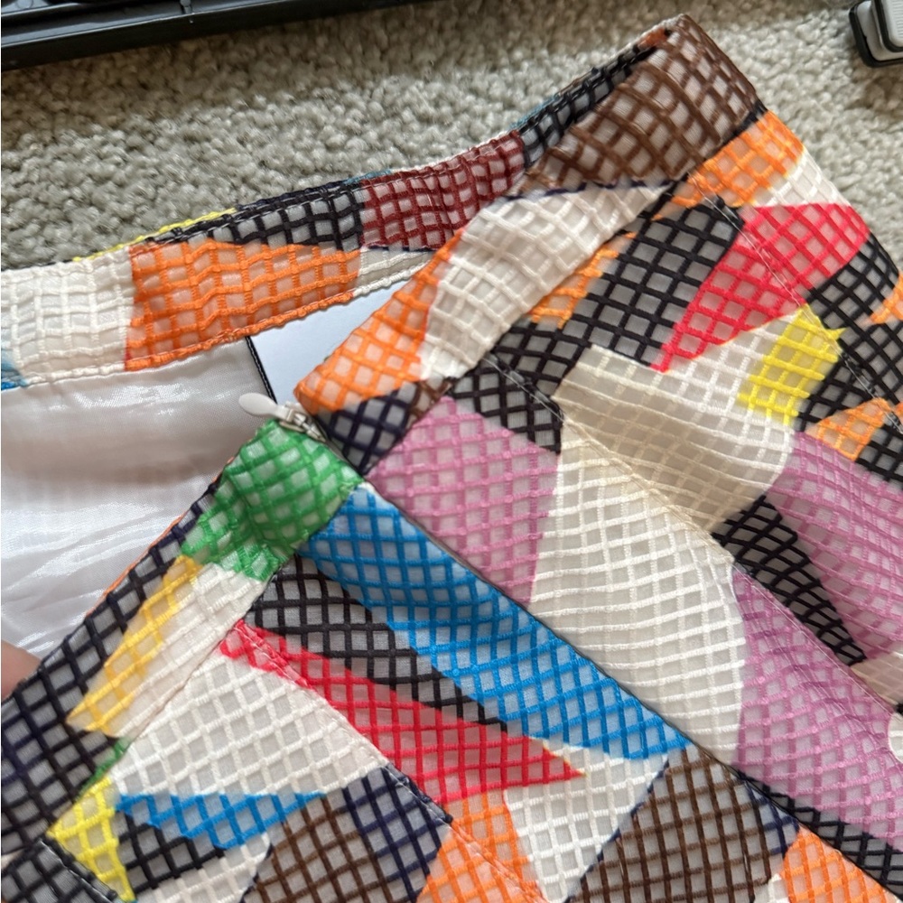Colorful Geometric Women's Skirt - Picture 4 of 7